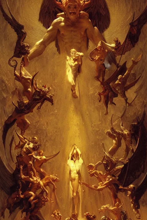 Image similar to the seventh circle of hell from dante's divine comedy. highly detailed painting by gaston bussiere, craig mullins, j. c. leyendecker 8 k