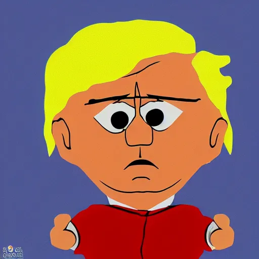 Image similar to donald trump from south park