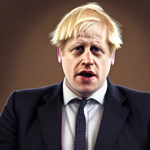 Image similar to movie scene boris johnson in kgb uniform, photorealistic, highly detailed 8 k