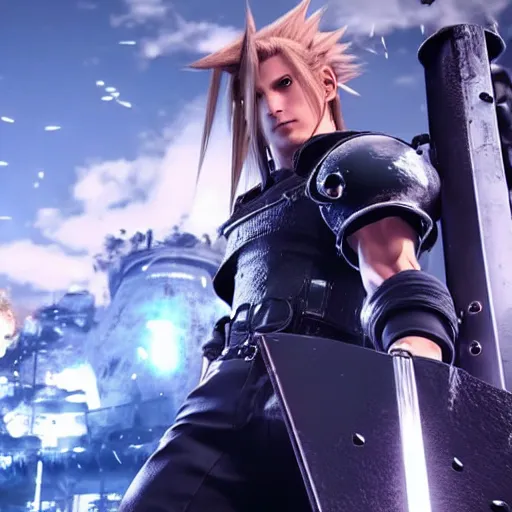 Image similar to final fantasy vii remake highlights, 4k