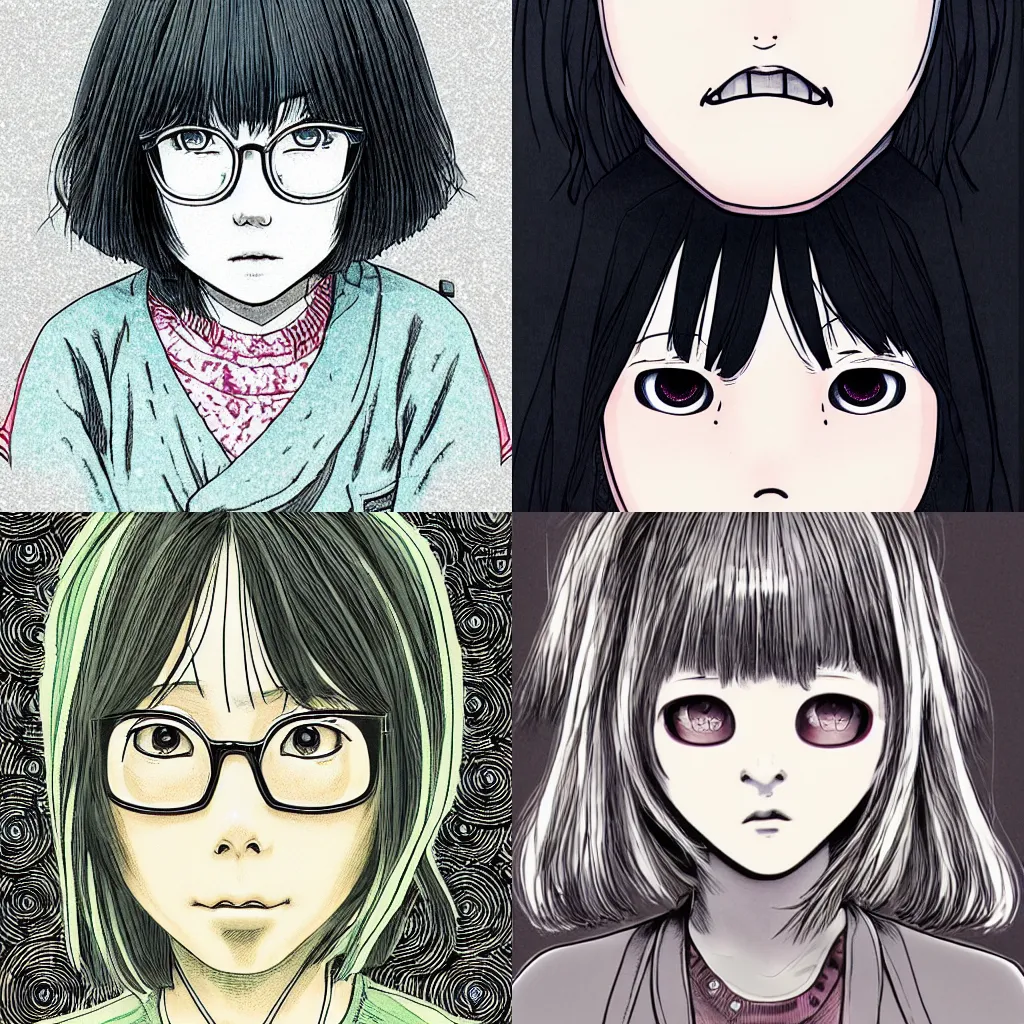 Prompt: aiko tanaka, manga, highly detailed, digital art, centered, portrait, colored accurately, in the style of inio asano