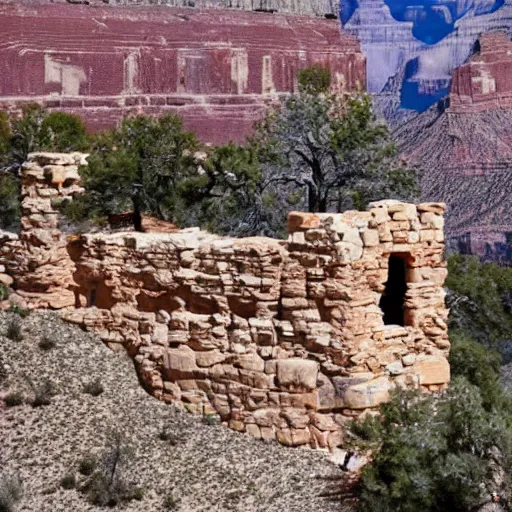 Image similar to a castle made of stones in the Grand Canyon yet to be discovered