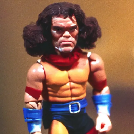 Image similar to peter dinklage 1 9 8 0 s wrestling action figure