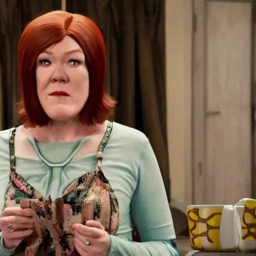 Image similar to Catherine O’Hara as Moira Rose from Schitt’s Creek, in Breath of the Wild