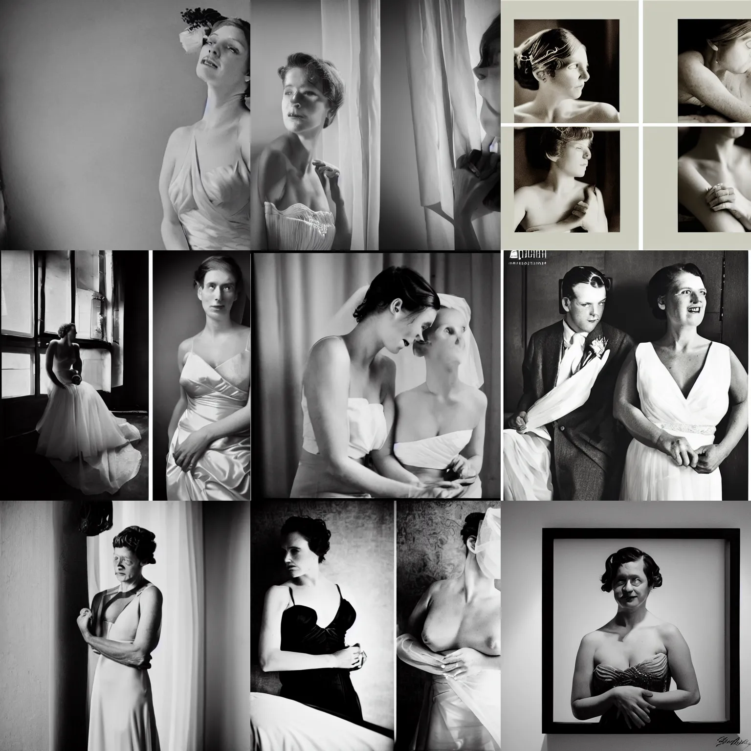 Prompt: ruth bernhard - themed wedding