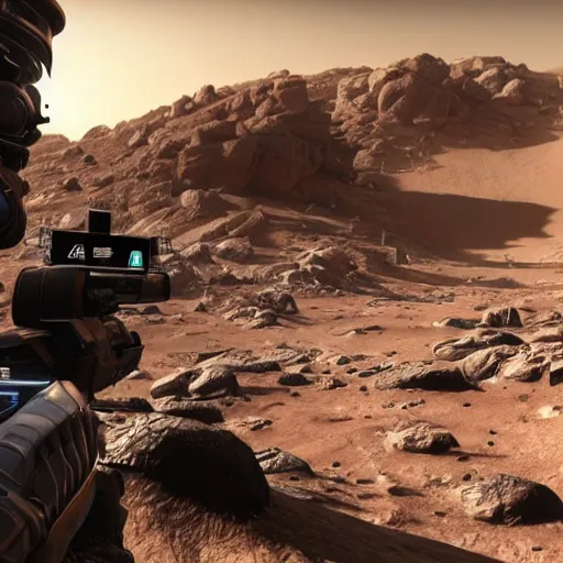 Image similar to new call of duty ps 5 game set on mars