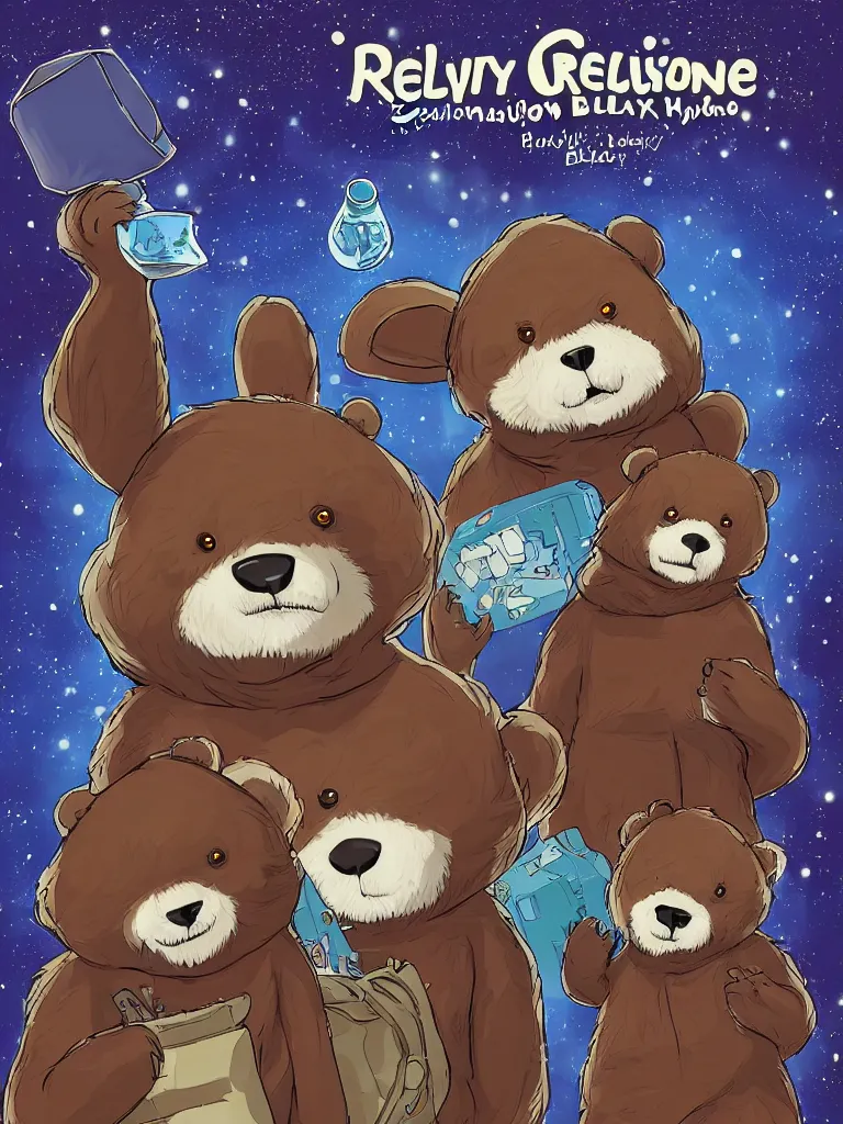 Image similar to resolution 4k furry brown bear in blue hoodie family together happy cool galactic color background made in abyss design Tony DiTerlizzi story book fantasy bearstine bears A anthropomorphic rabbit, dog, cat and bear wearing red track suits on a shady street playing dice in an alleyway squatting while holding red solo cup during midnight in the style soft and warm ,white birtch , the value of love a clear prismatic pink sky, loss , unnerving , disheartening , love, warm ,Luminism, prismatic , fractals , anthro bear cute , art in the style of Tony DiTerlizzi , Francisco de Goya and Akihito Tsukushi and Gustave dore and Arnold Lobel