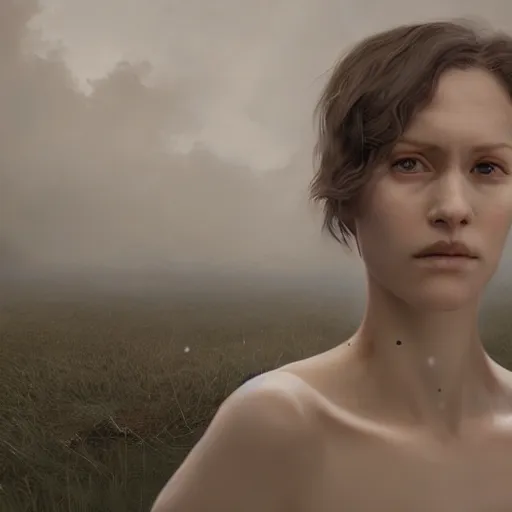 Image similar to a white and a brown woman merging together over time by greg rutkowski, hyperrealist, cinema 4 d, sicodelica, rendering unreal engine 5 digital art