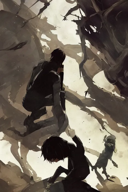 Image similar to young steve jobs villain, grimdark fantasy, trending pixiv fanbox, rule of thirds golden ratio, by greg rutkowski abigail larson makoto shinkai takashi takeuchi studio ghibli jamie wyeth