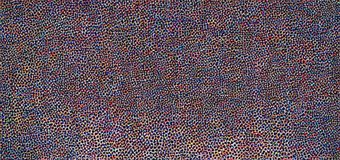 Image similar to morning sun by yayoi kusama