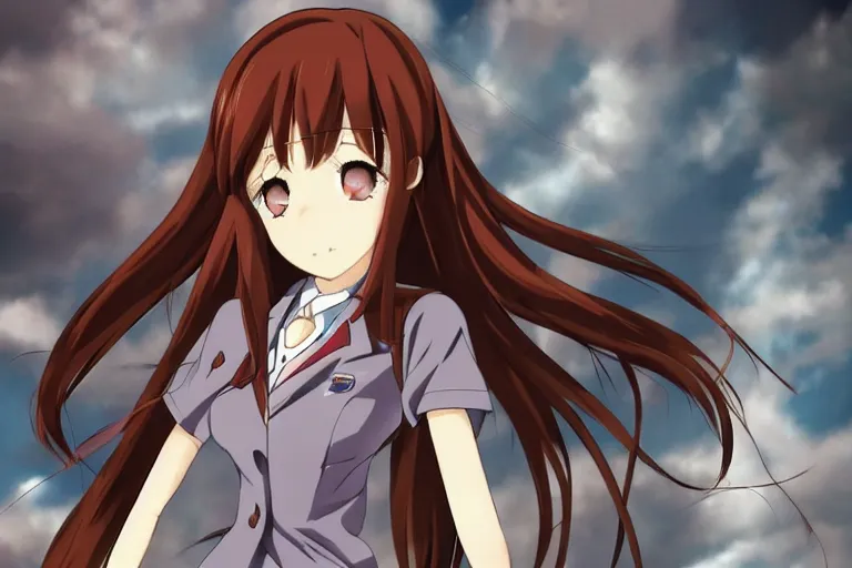 Image similar to makise kurisu