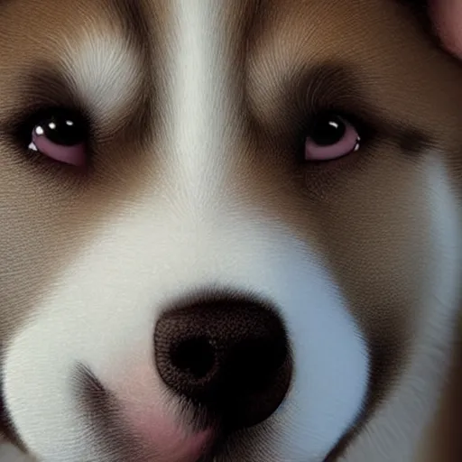 ultra detailed close up facial portrait of a dog, | Stable ...