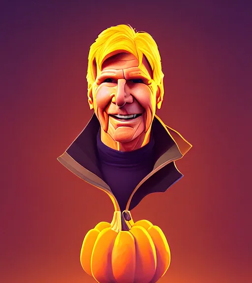 Prompt: icon stylized minimalist harrison ford as gourd!, loftis, cory behance hd by jesper ejsing, by rhads, makoto shinkai and lois van baarle, ilya kuvshinov, rossdraws global illumination