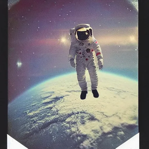 Prompt: 1 8 0 0 astronauta, polaroid photo, perfect photo, photo pinterest