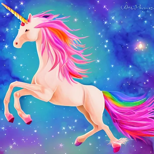 Image similar to unicorn digital art