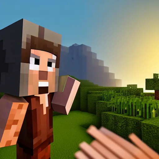 Prompt: Minecraft steve if he was human, photograph, high detailed, 4k, in focus