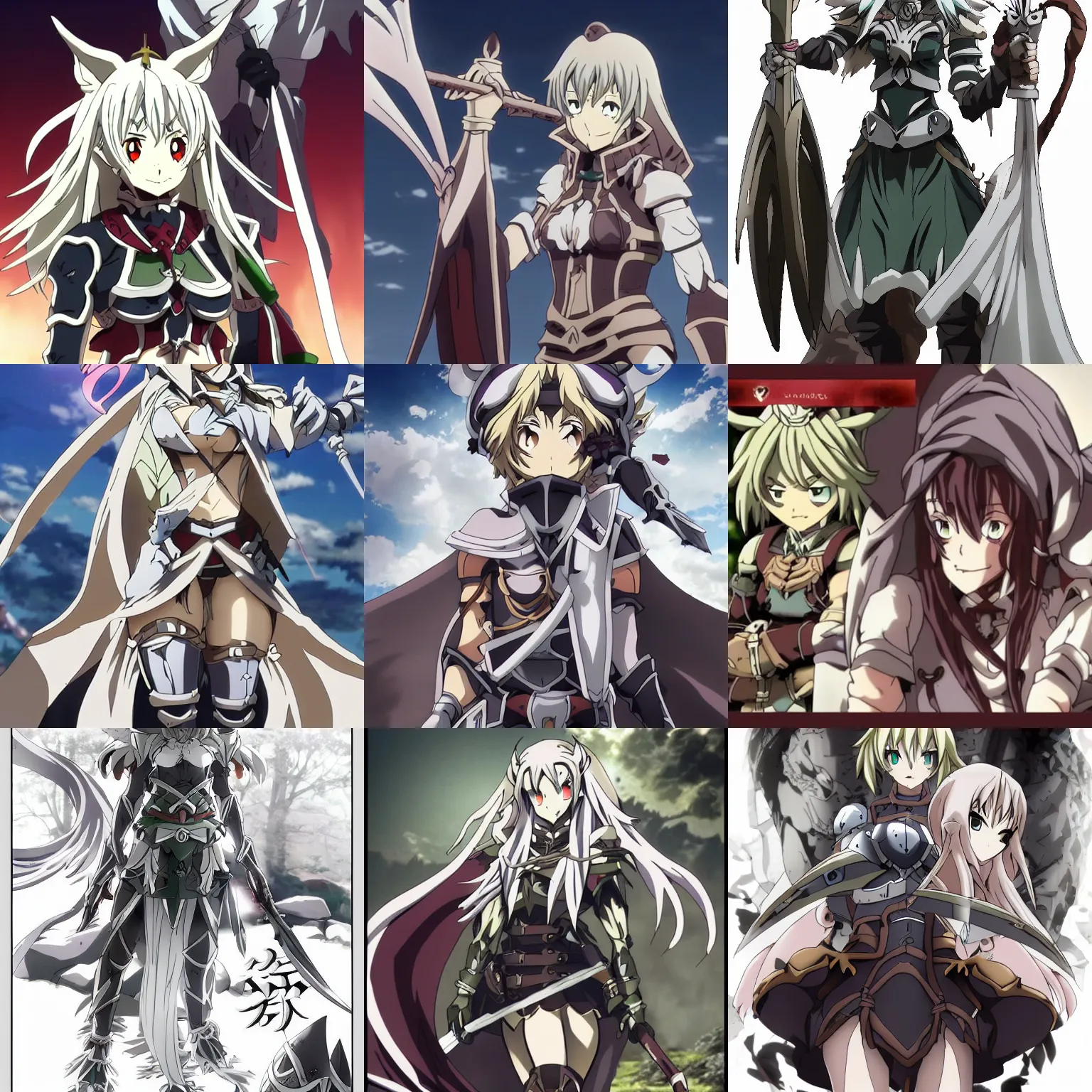 Prompt: goblin slayer anime priestess