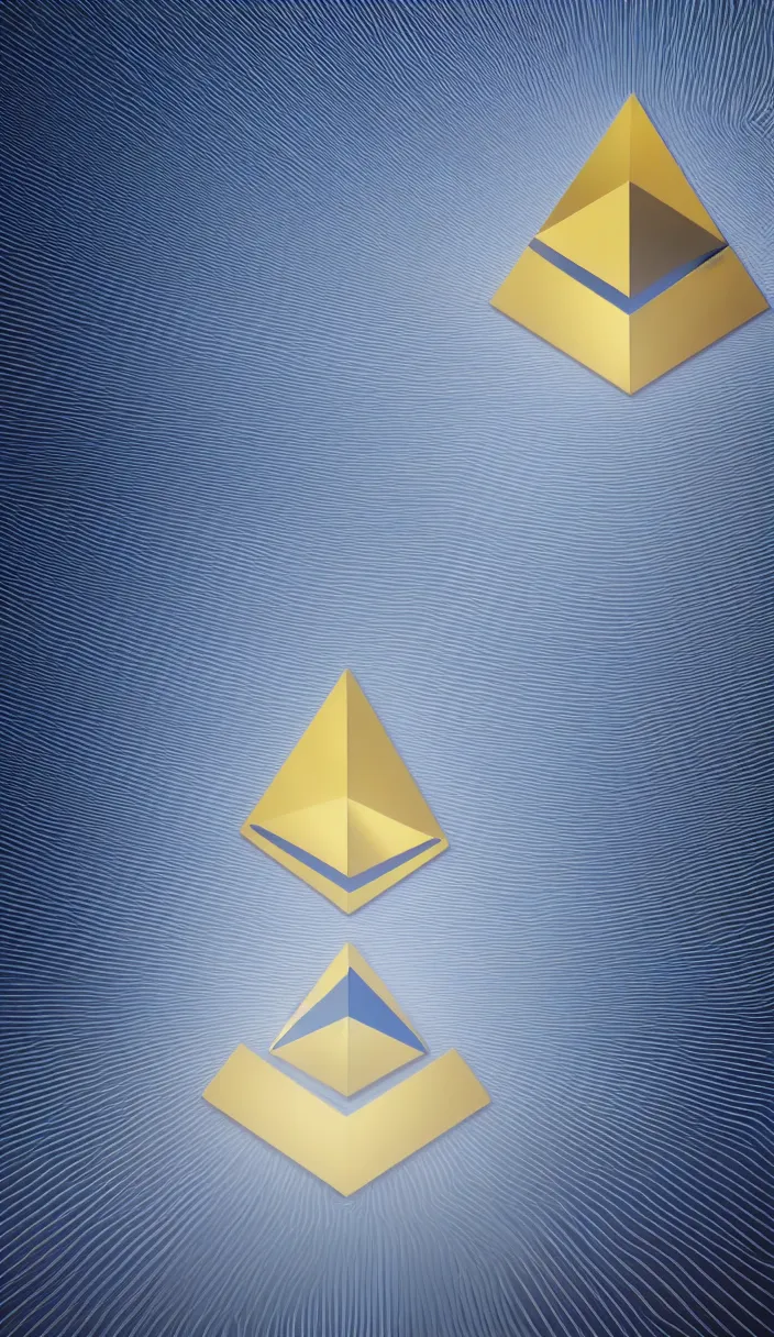 Image similar to ethereum logo in a 3 d room abstract background, hyper realistic, cg render, octane render, unreal engine, dramatic lighting