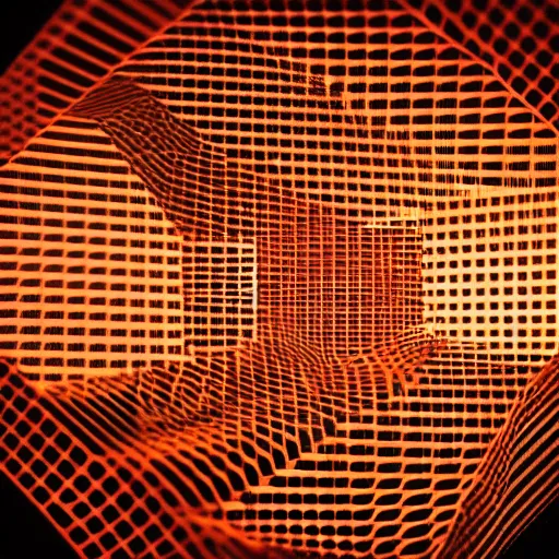 Image similar to time is merely the shadow of an inter dimensional hypercube pattern phasing through all infinite possibilities