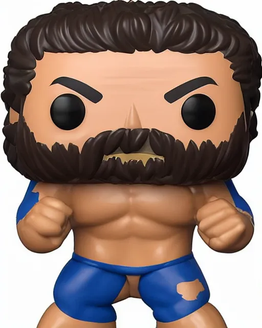 Image similar to Wrestler Funko Pop. Photographic, photography