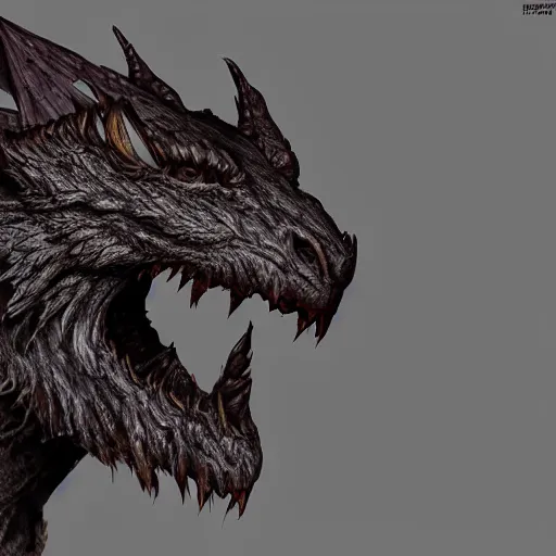 Prompt: close-up bust of an anthropomorphic dragon made of shadow and darkness; high quality, artstation, Furaffinity, deviantart