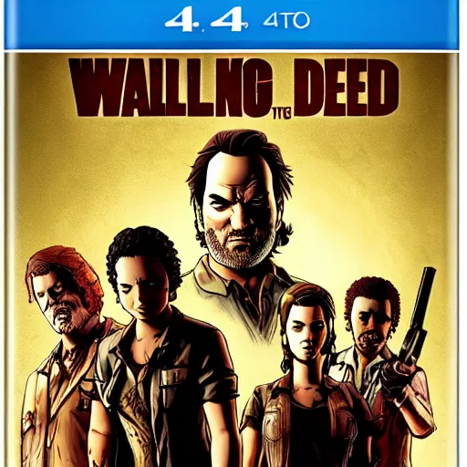 Image similar to tarantino walking dead telltale, telltale games style, symmetric!!, 4 k full hd,