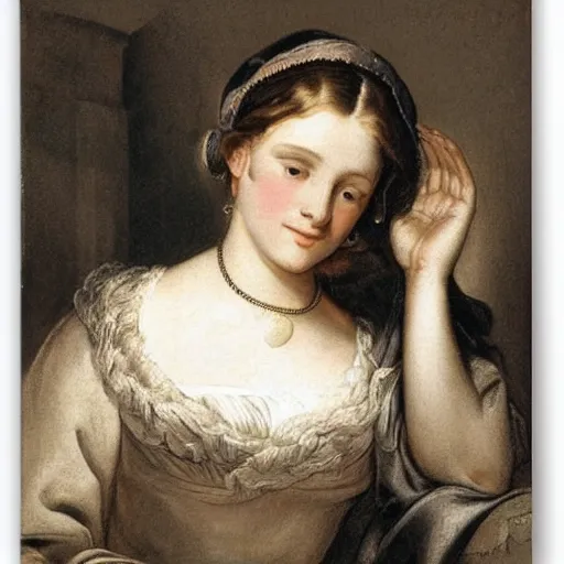 Image similar to a woman by joseph maclise