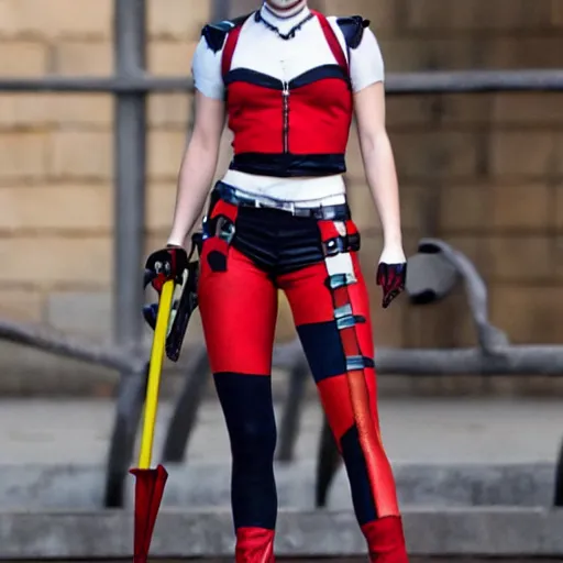 Prompt: emma watson as harley quinn