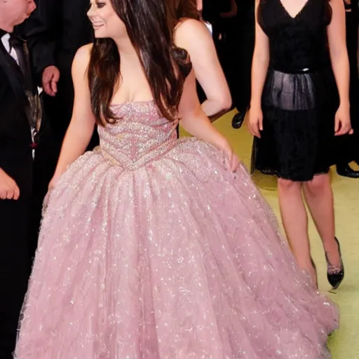 Image similar to photo of mila kunis in a beautiful princess dress