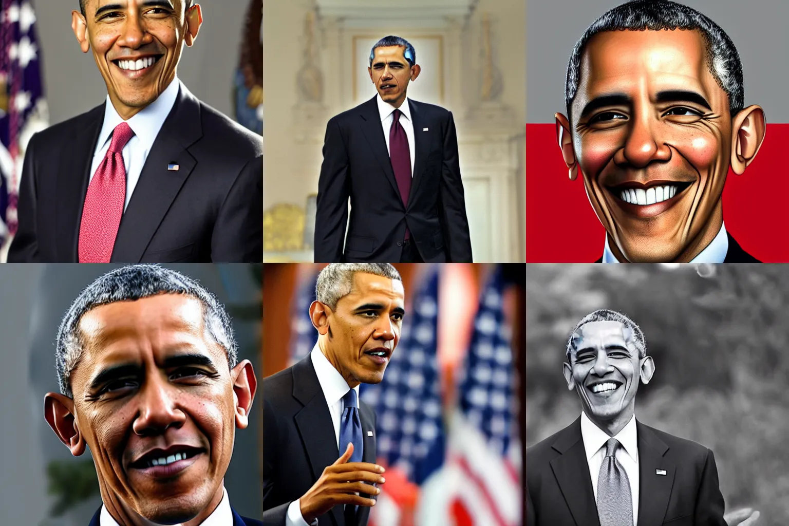 Prompt: A photograph of Barack Obama but he looks like Joe Biden