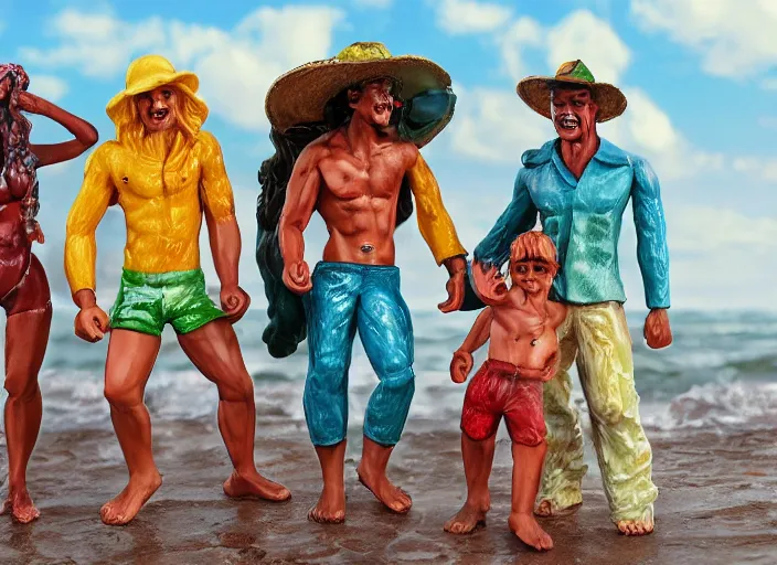 Image similar to Image on the store website, eBay, Full body, highly detailed 80mm resin figure of People dressed in vacation attire