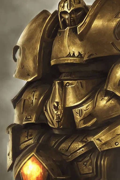 Image similar to armor portrait heros warhammer 4 0 k horus heresy fanart - the primarchs emperor by johannes helgeson animated with vfx concept artist & illustrator global illumination ray tracing hdr fanart arstation zbrush central hardmesh 8 k octane renderer comics stylized