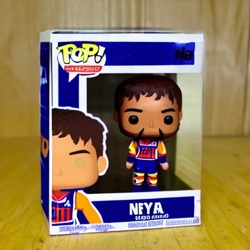 Image similar to neymar funko pop toy, detailed