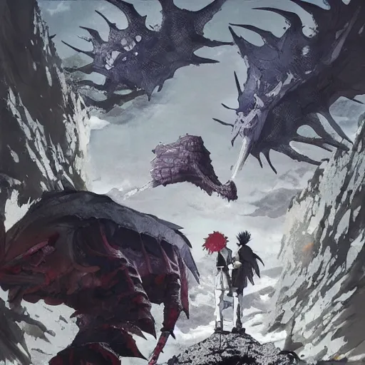 Image similar to nikkaido dorohedoro, concept art anime key visual trending pixiv fanbox by wlop and greg rutkowski and makoto shinkai and studio ghibli and kyoto animation,