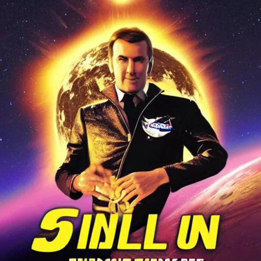 Image similar to six million dollar man in space