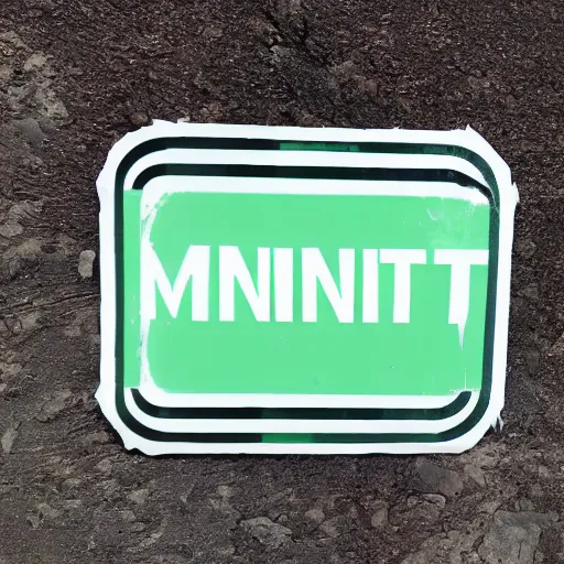 Image similar to a forbidden sign for mint icecream