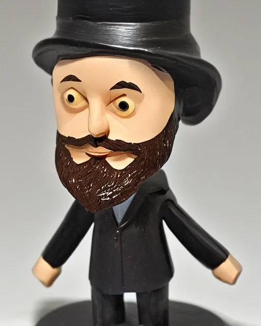 Image similar to benjamin herzl, stop motion vinyl figure, plastic, toy