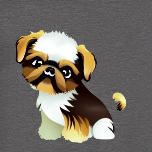 Image similar to Chibi Anime Shih Tzu