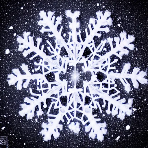 Image similar to an alien snowflake, white background, studio lighting, macro lens, dslr