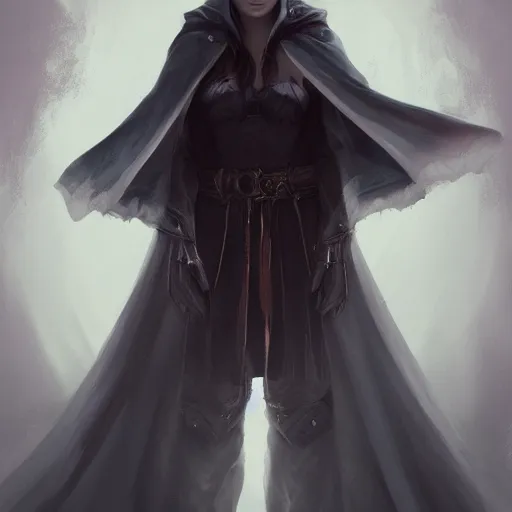 Image similar to hooded priestess of emo teen thot, by charlie bowater, peter mohrbacher, loish, trending on artstation, concept art