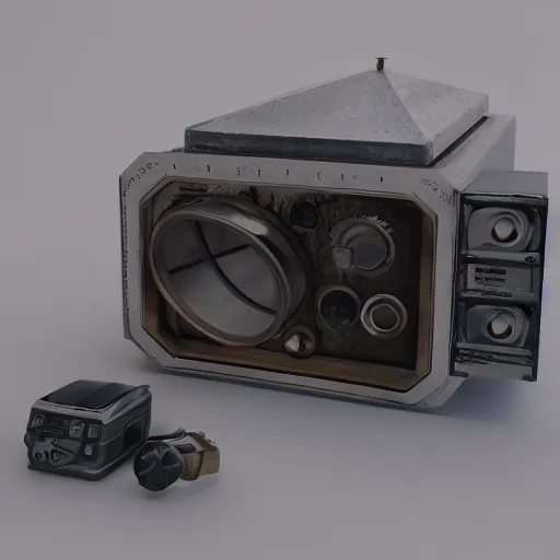 Prompt: devices from an alternate time line, octane render, technology.