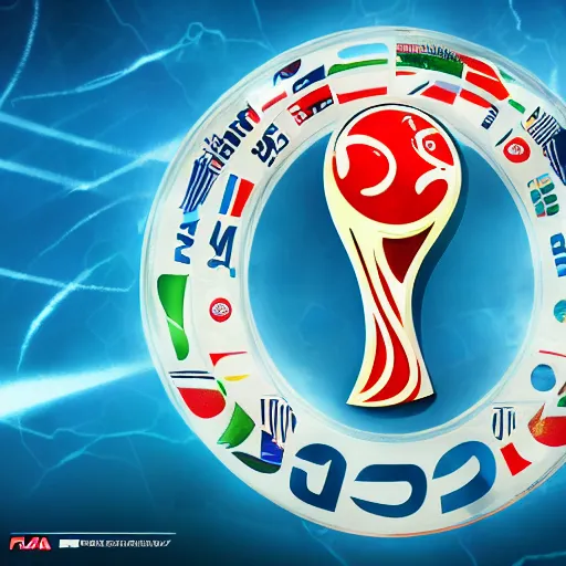 Prompt: fifa world cup 2 0 3 0 logo, hyperdetailed, artstation, cgsociety, 8 k