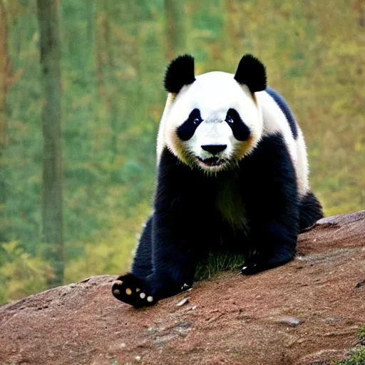 Image similar to a photograph of a panda in atlanta