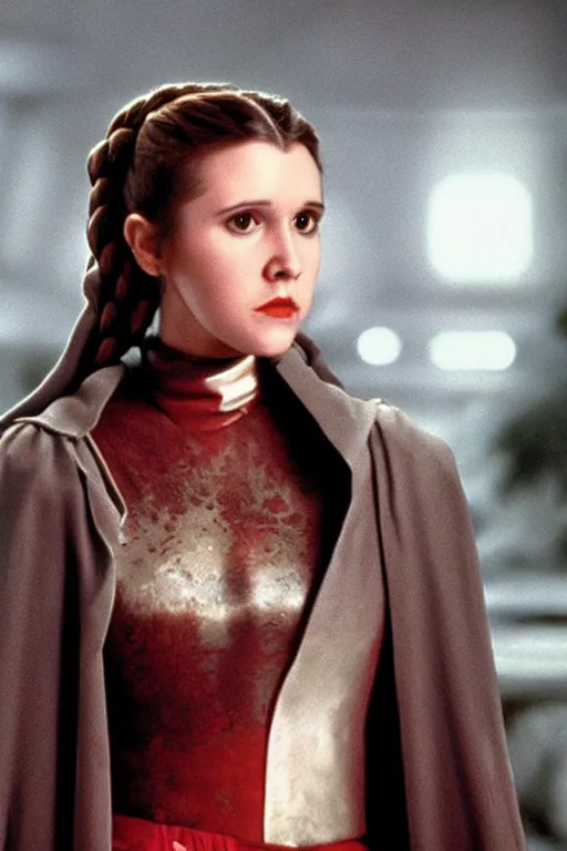 Image similar to young Carrie fisher as padme amidala