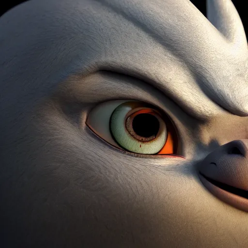 Image similar to luck dragon face high level detail, 8 k character concept art, style of hayao miyazaki, pixar, 8 k rendering, vray, drum scanner