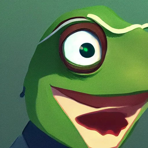 Image similar to gigachad pepe the frog, stylized characrter render with cinematic lighting by greg rutkowski, trending artstation, deviantart, 8 k