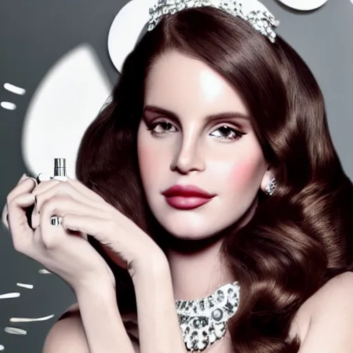 Image similar to Lana del rey in a hand cream commercial, photorealistic, detailed, studio