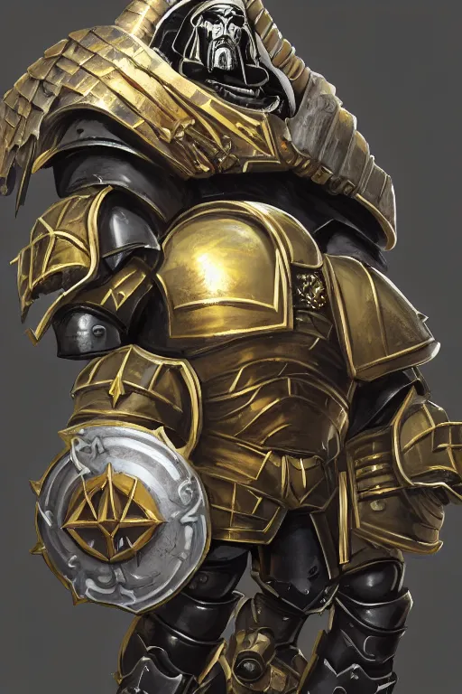 Image similar to armor portrait heros warhammer 4 0 k horus heresy fanart - the primarchs emperor by johannes helgeson animated with vfx concept artist & illustrator global illumination ray tracing hdr fanart arstation zbrush central hardmesh 8 k octane renderer comics stylized