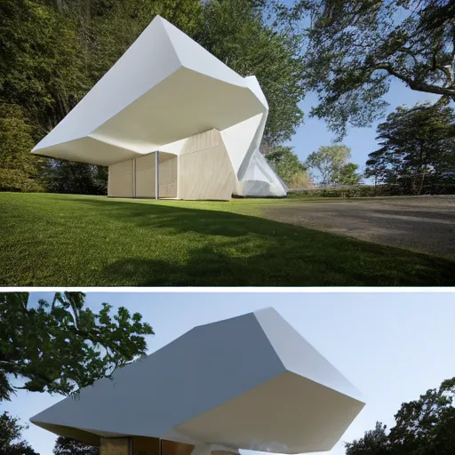 Image similar to house for bats designed by Norman Foster