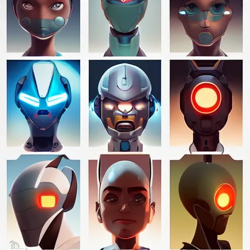 Image similar to face icon stylized minimalist metabots, loftis, cory behance hd by jesper ejsing, by rhads, makoto shinkai and lois van baarle, ilya kuvshinov, rossdraws global illumination